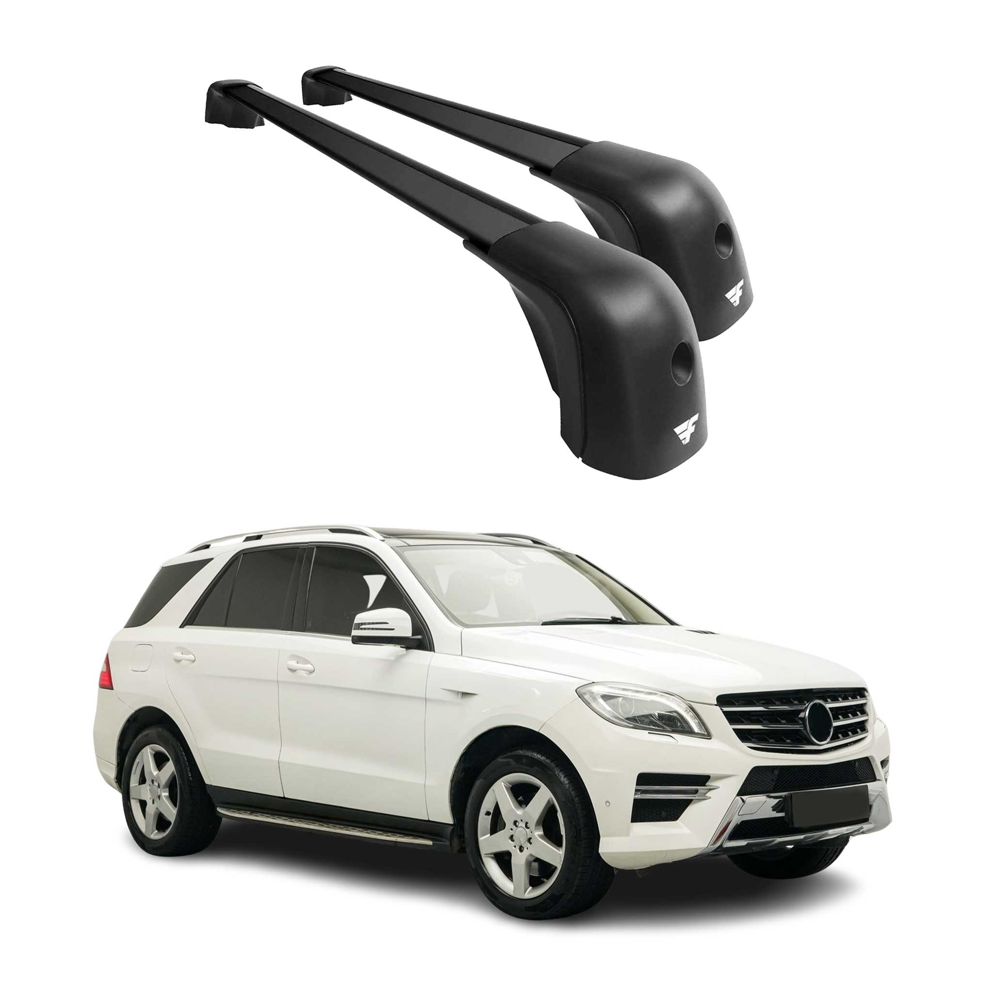 2012-2015 Mercedes ML Class W166 Roof Racks Cross Bars Black