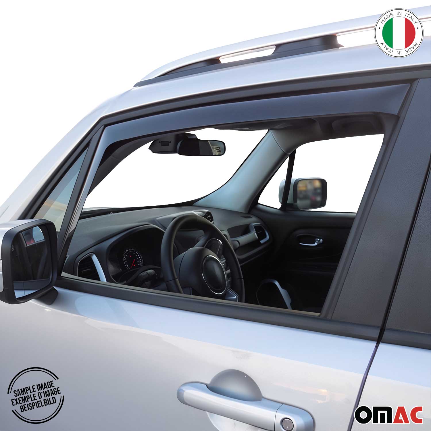 2010-2013 Ford Transit Connect Window Visor Vent Rain Deflector 2Pcs Smoke