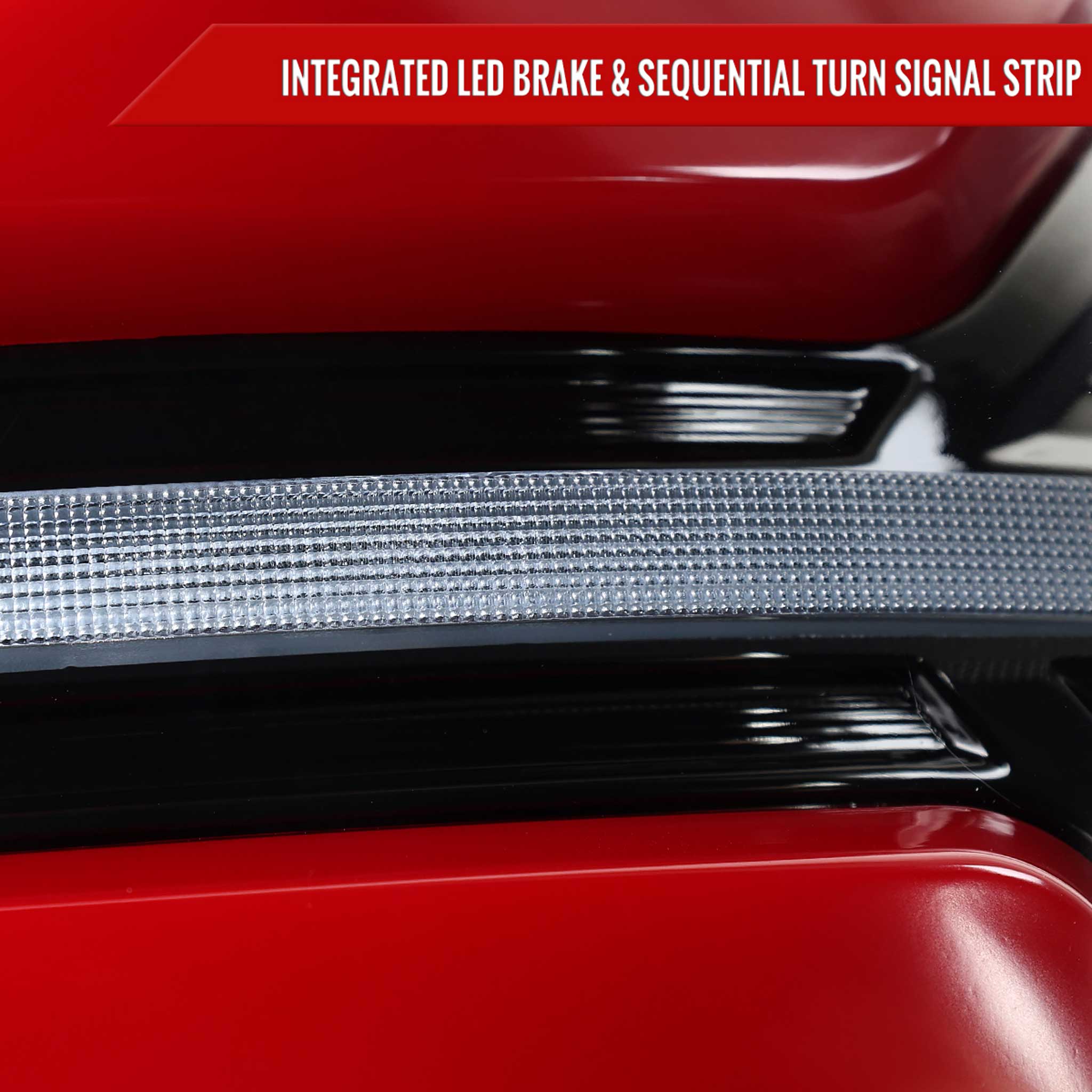 For Subaru WRX STi 015-2021 LED Tail Light Sequential Glossy Black Clear Brake Reverse Marker Strip