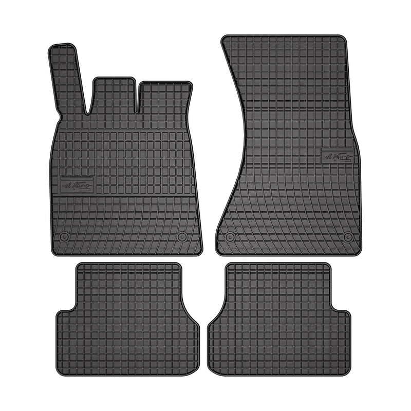 OMAC Floor Mats Liner for Audi A7 Sportback 2012-2018 Black Rubber All-Weather