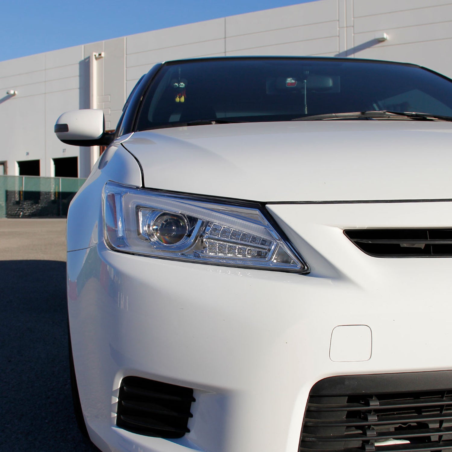 2011-2013 Scion tC LED Bar Projector Headlights LED Turn Signal Lights Chrome