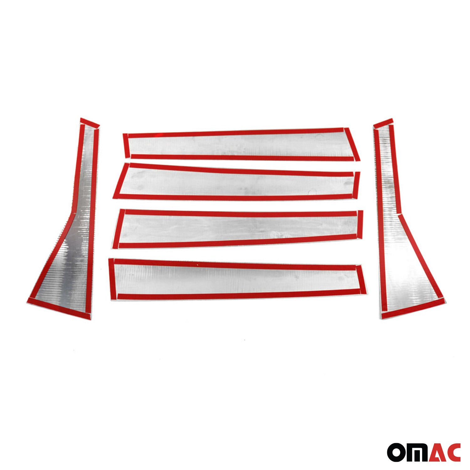 2012-2016 Honda CR-V Window B Pillar Posts Door Trim Cover Stainless Steel Silver 6x