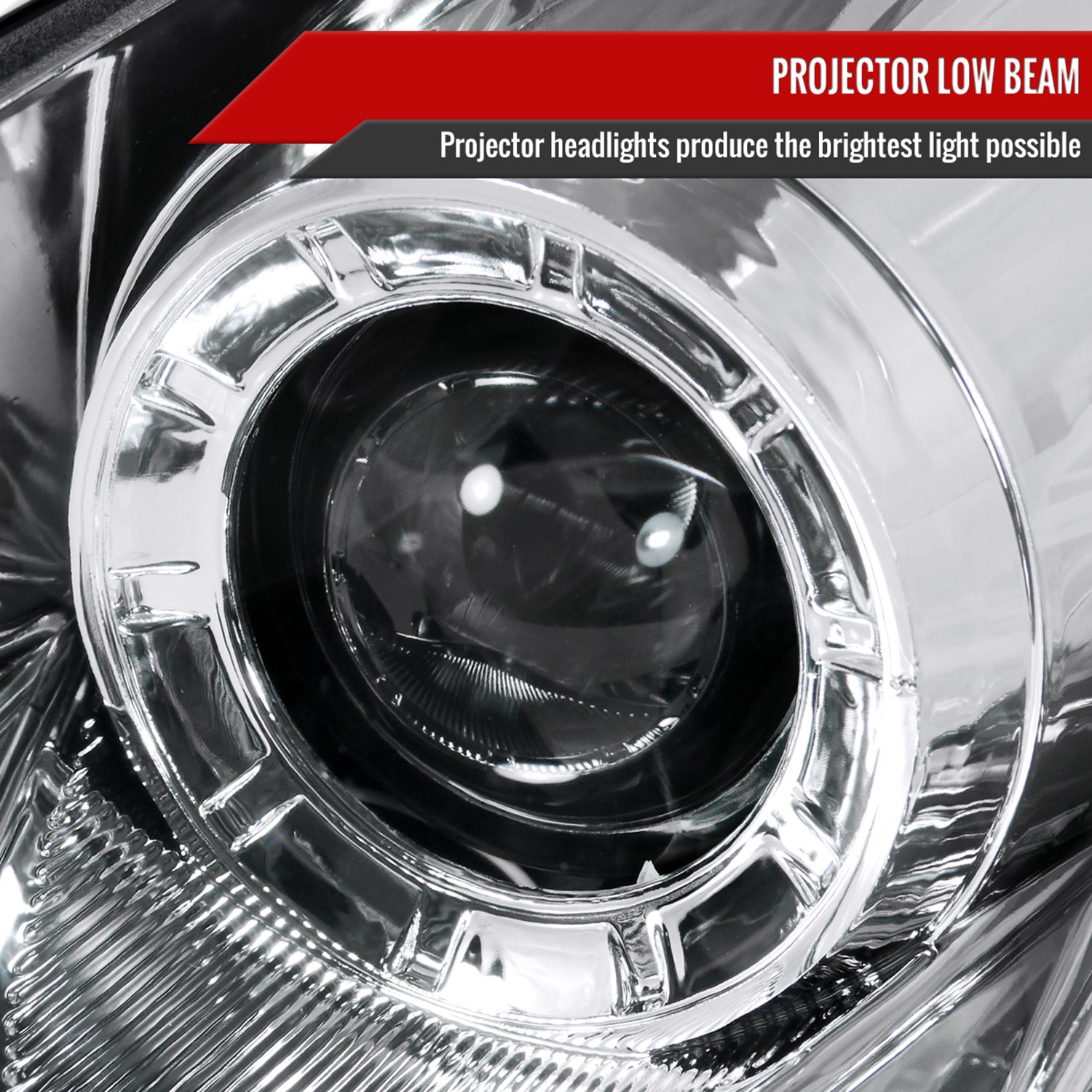 2005-2006 Infiniti G35 Sedan Halo Projector Headlights Chrome/Clear Lens