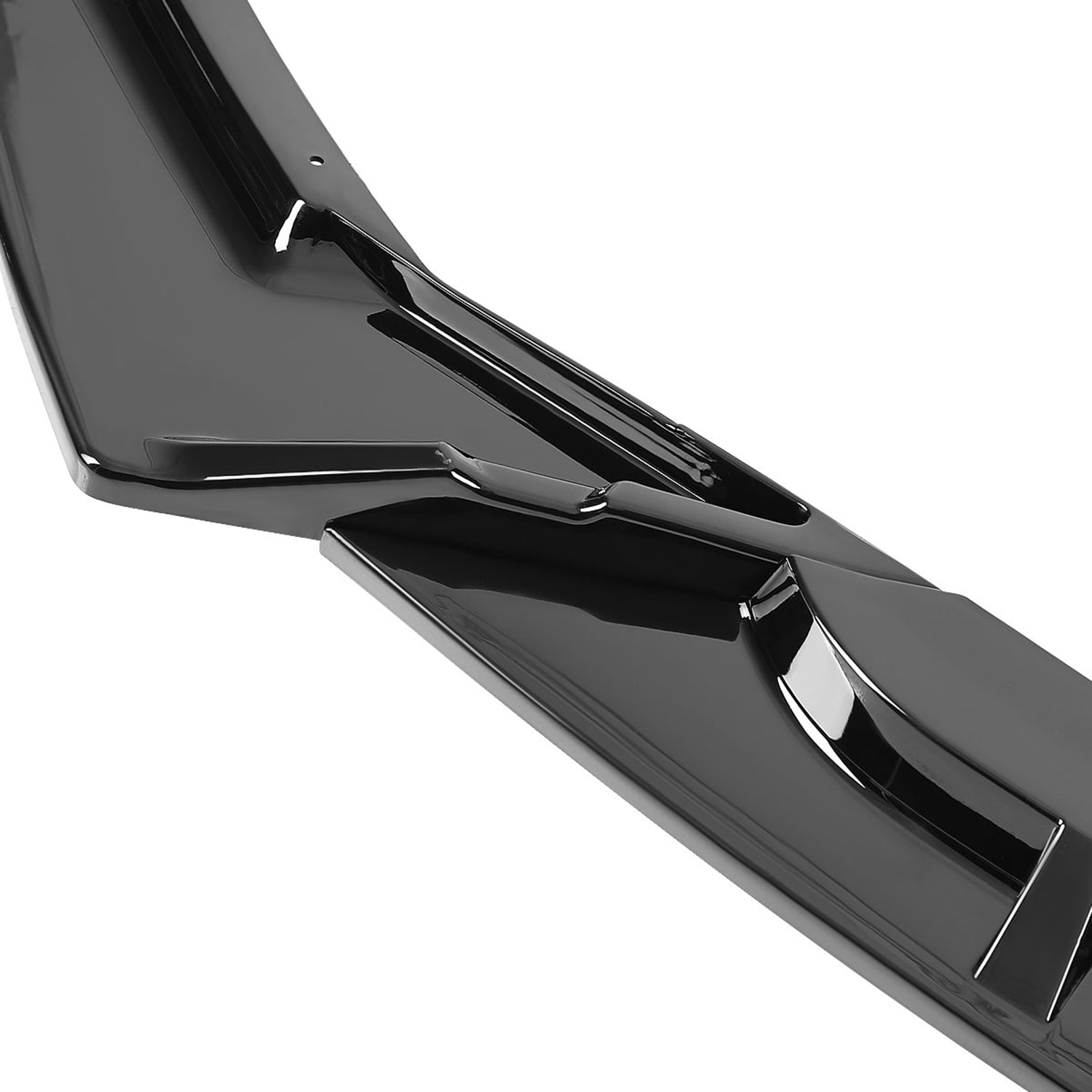 2019-2021 Honda Civic Sedan Glossy Black 3Pcs Front Bumper Lip Set