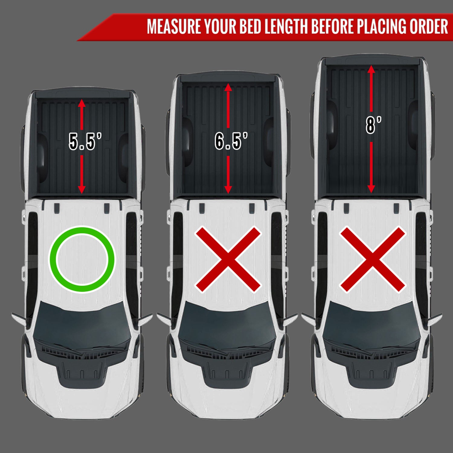 2004-2014 Ford F-150 5'6" Short Bed Soft Quad-Fold Tonneau Cover