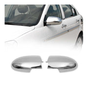 2006-2011 Hyundai Accent 3.gen Sedan Side Mirror Cover Caps Chrome Silver 2 Pcs