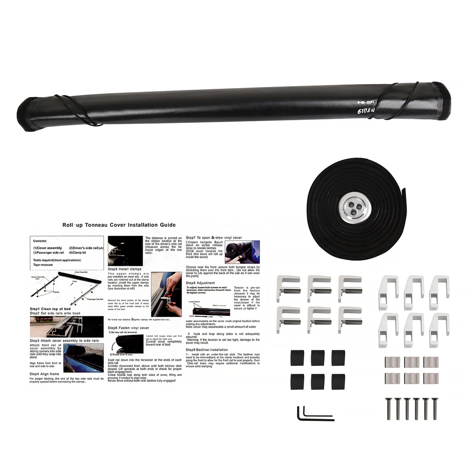 2005-2016 Nissan Frontier King Cab 72" Bed Roll Up Vinyl Tonneau Cover