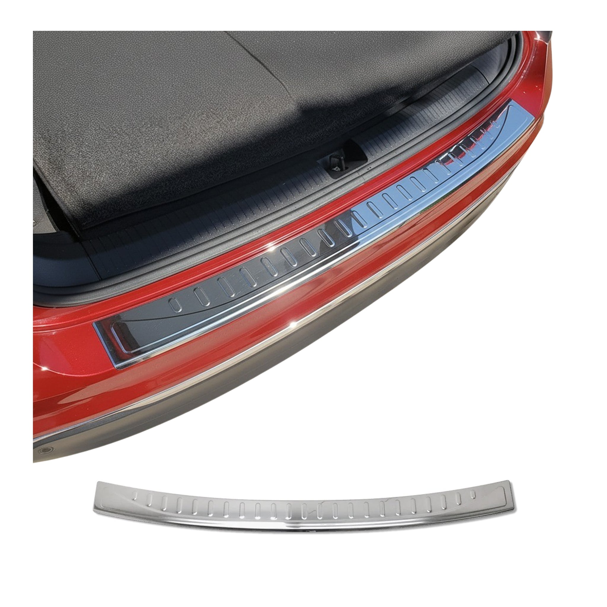 2018-2024 VW Tiguan Rear Bumper Guard Stainless Steel Glossy