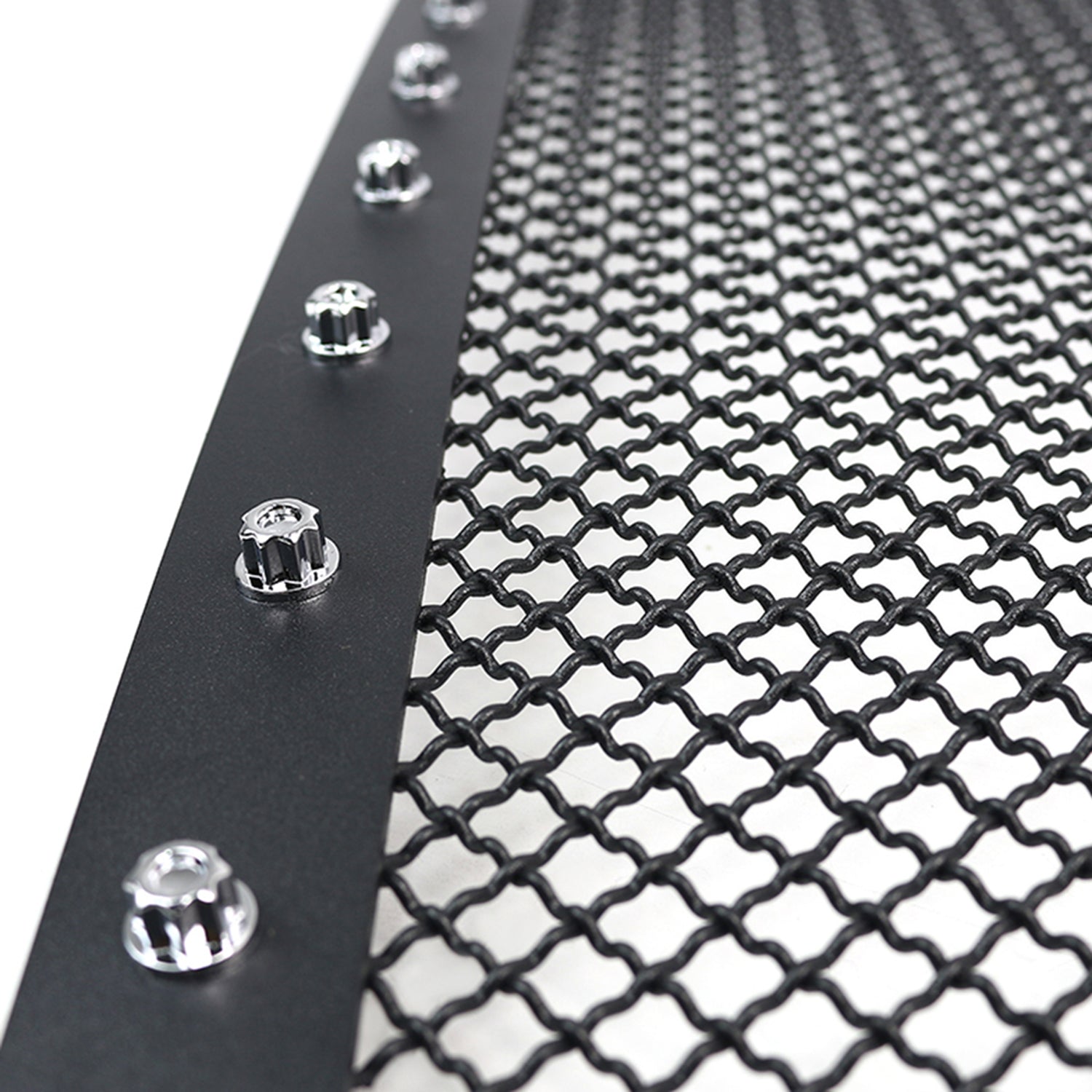 2005-2011 Toyota Tacoma Rivet Style S.Steel 3PC Mesh Grille insert Black