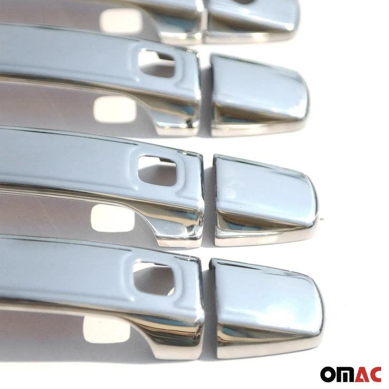 Car Door Handle Cover Protector for Lexus LX 570 2008-2015 Steel Chrome 8 Pcs - OMAC USA