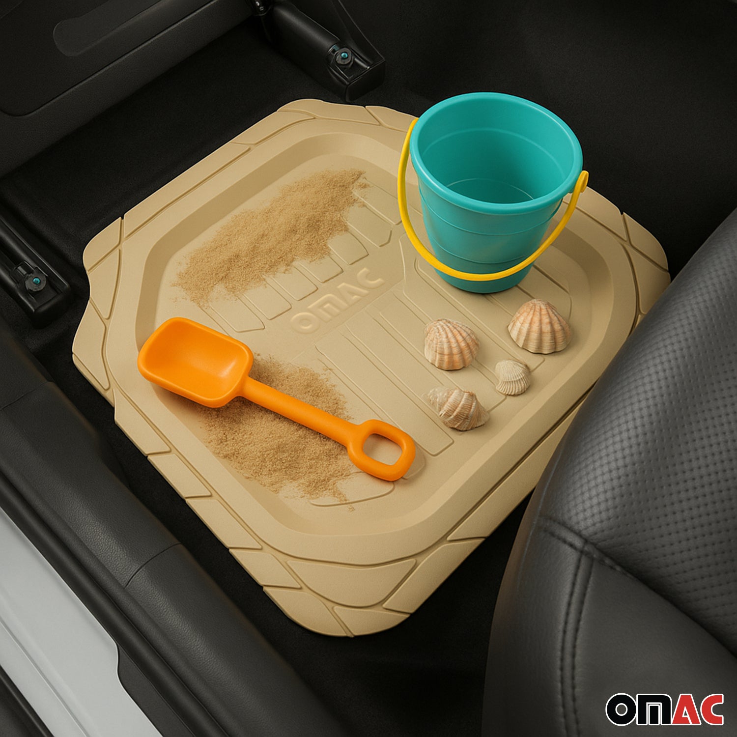 Acura Heavy Duty Trim to fit Floor Mats Liner Tan All Weather 4Pcs