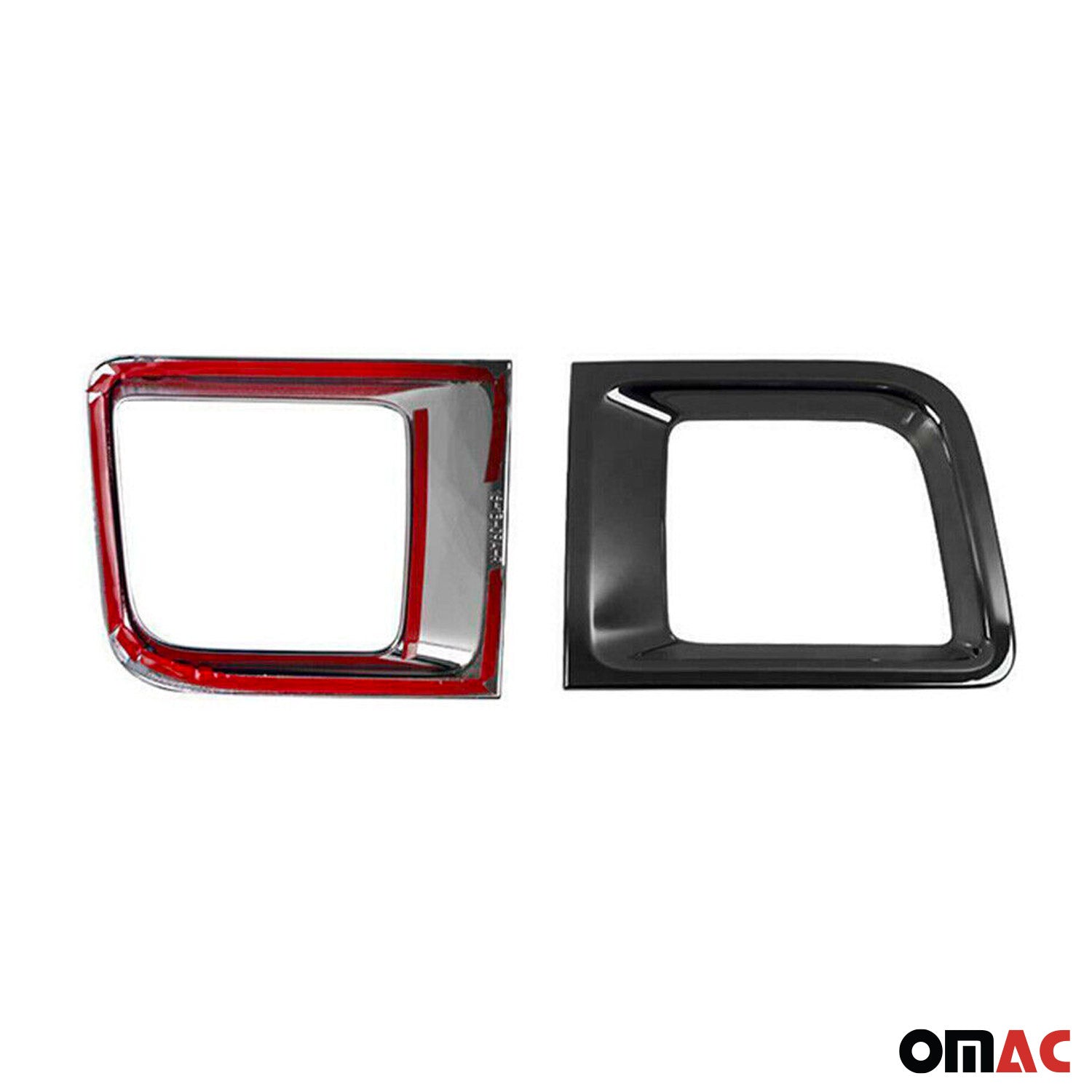 2015-2018 Jeep Renegade Front Bumper Trim Molding Dark 2 Pcs