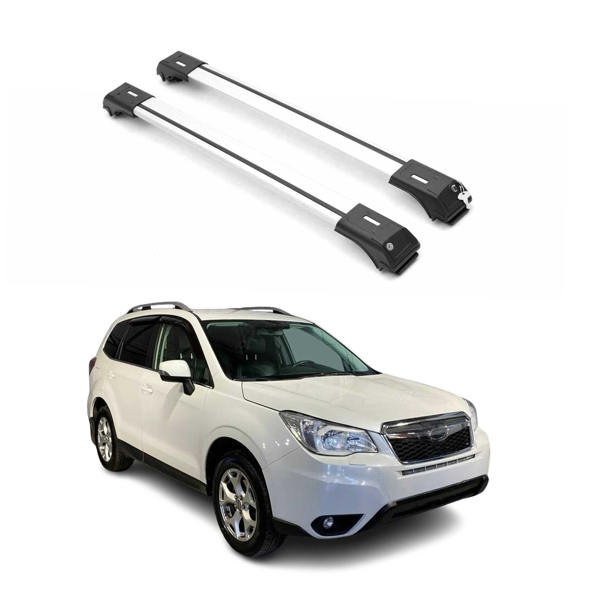 2014-2018 Subaru Forester Roof Rack Cross Bars Silver