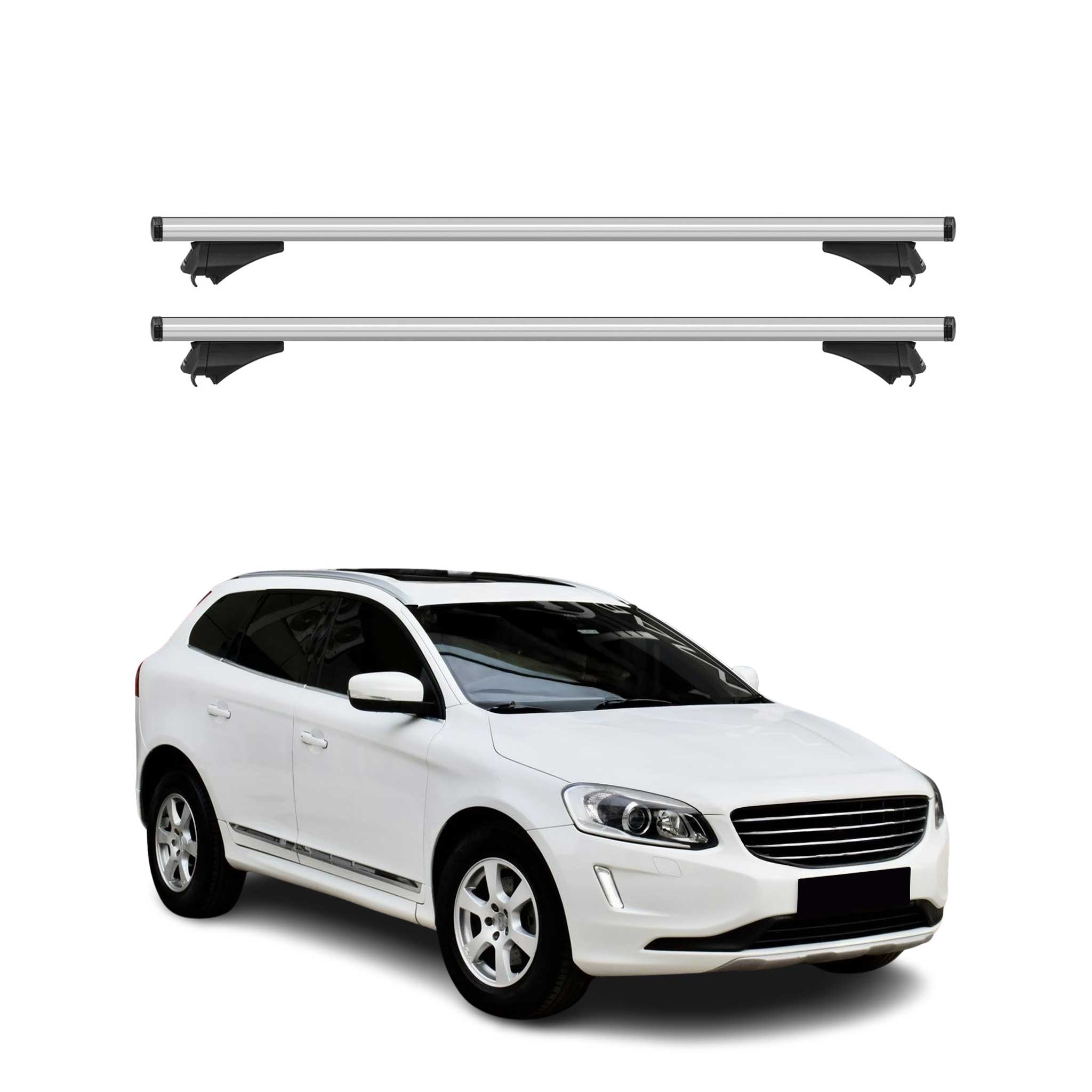 2014-2017 Volvo XC60 Roof Rack Cross Bars Silver