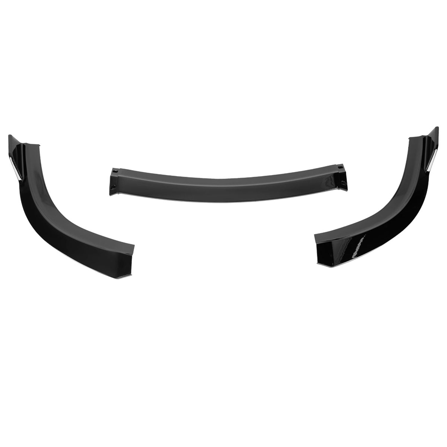 2015-2021 Chrysler 300 Glossy Black 3Pcs Front Bumper Lip Splitter Kit