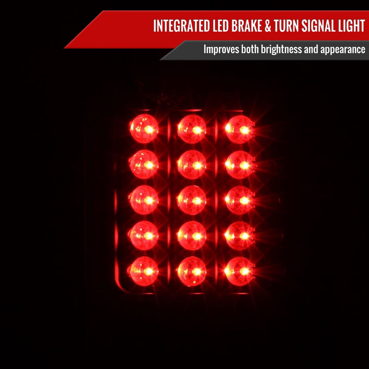 1997-2007 Ford F-150/F-250/350/450/550 Styleside V2 LED Tail Lights Matt Black