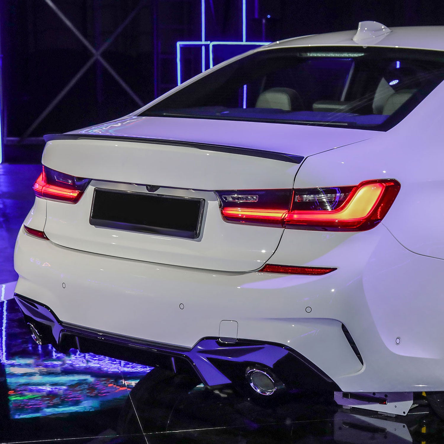 2019-2020 BMW G20 3 Series Sedan Matte Black ABS Rear Trunk Spoiler