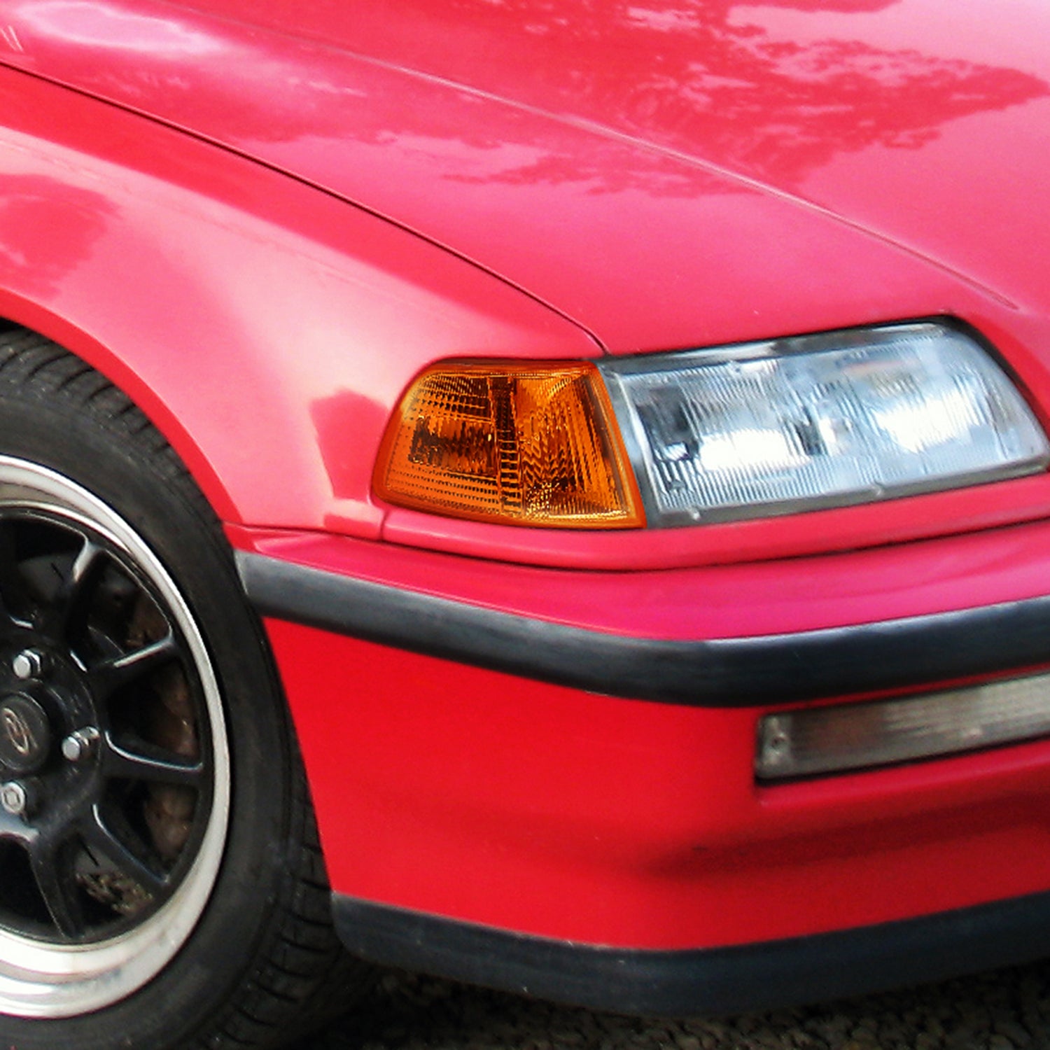 1990-1991 Honda Civic 2/3DR Corner Lights Chrome Housing/Amber Lens