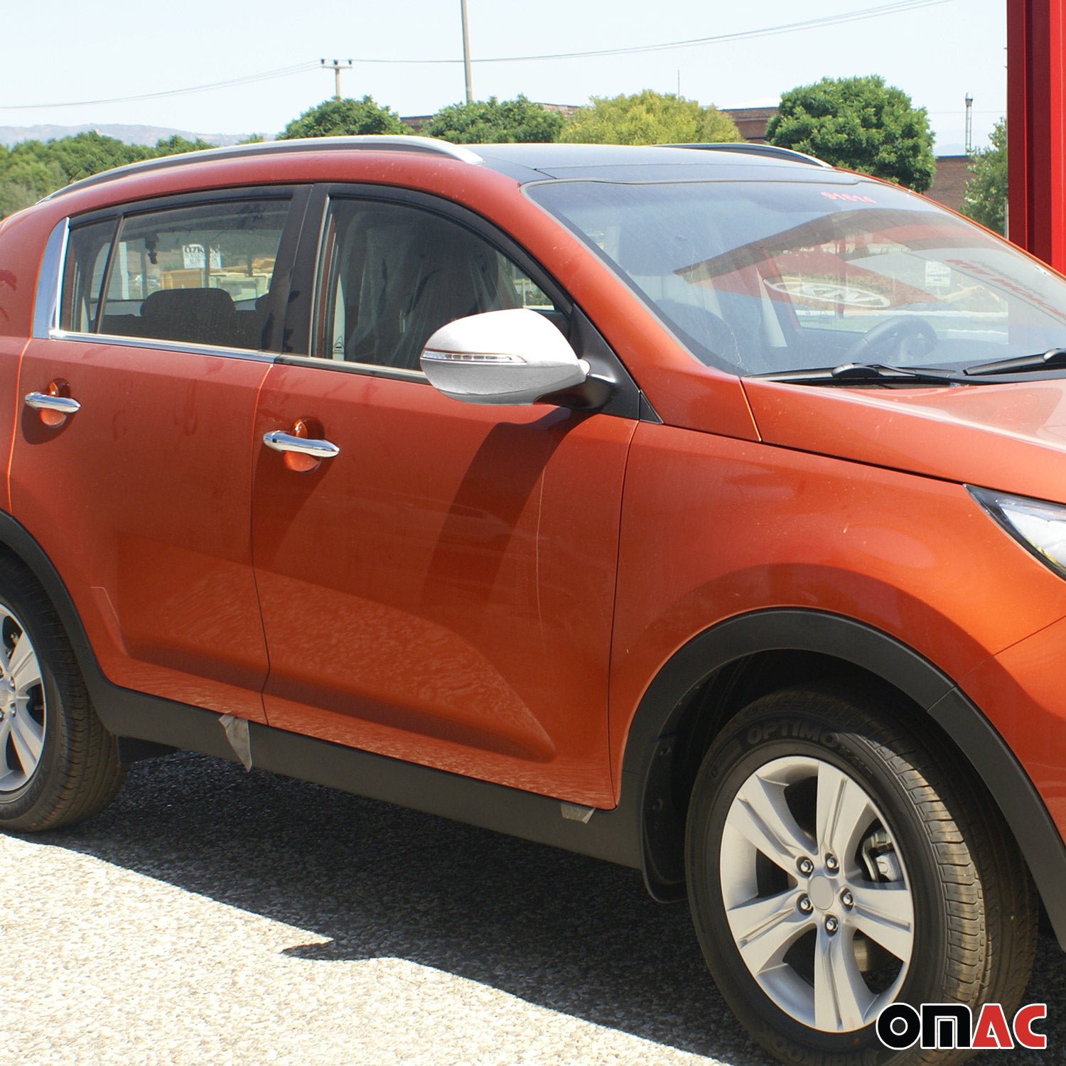 2017-2022 Kia Sportage Side Mirror Cover Caps Stainless Steel Silver 2 Pcs