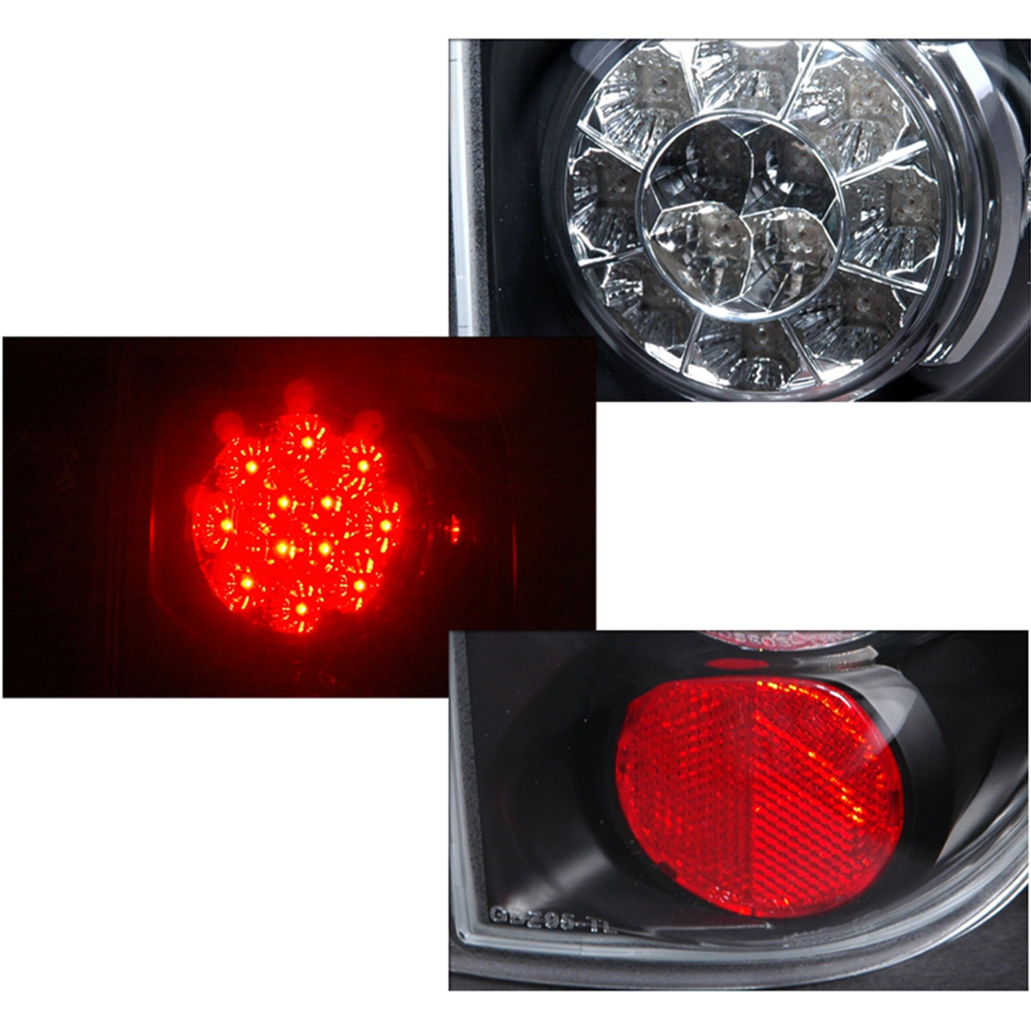 1995-2004 Chevy Blazer/S10 GMC Jimmy/Envoy Bravada LED Tail Lights Matt Black