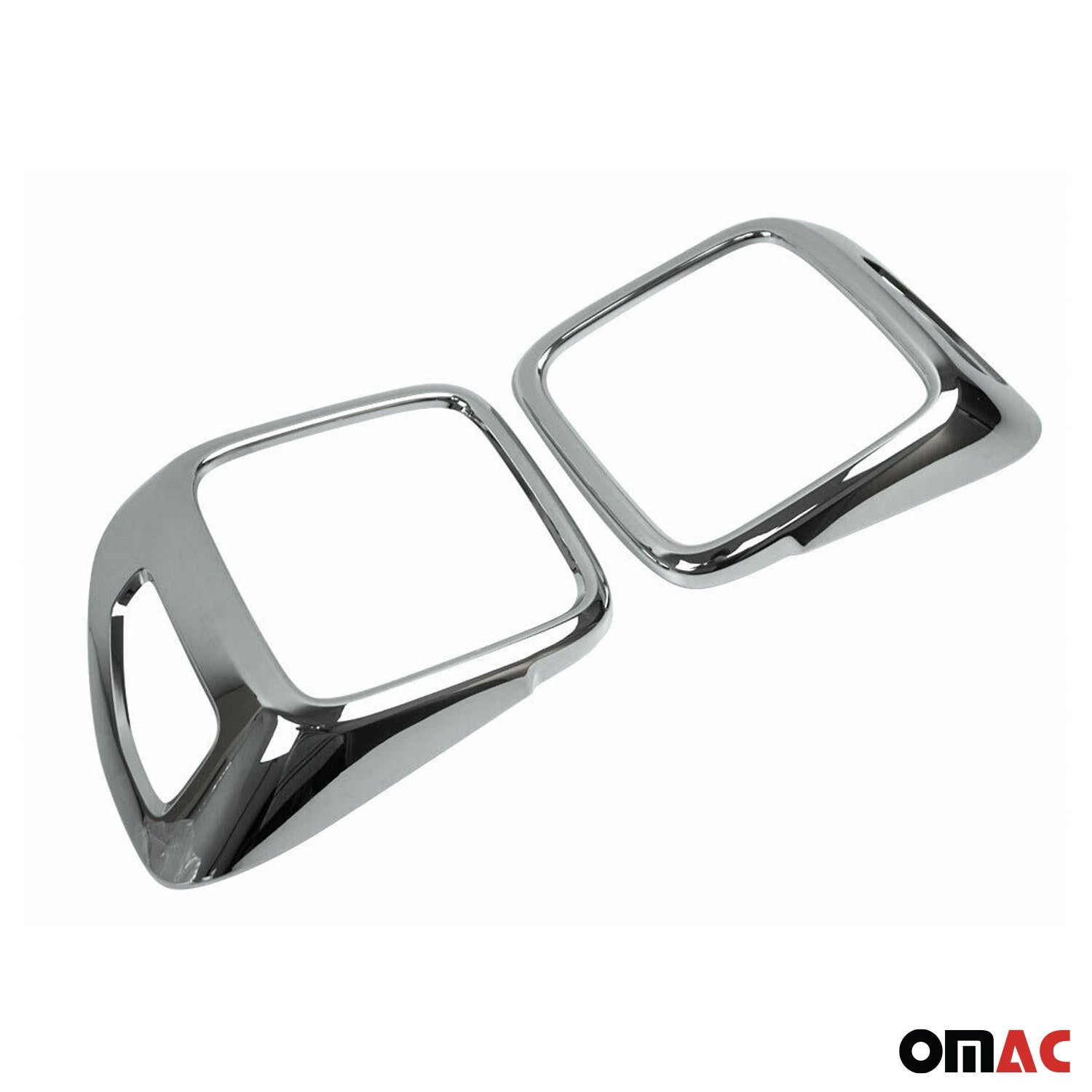 2015-2024 Jeep Renegade Trunk Tail Light Trim Frame Chrome Silver 2 Pcs