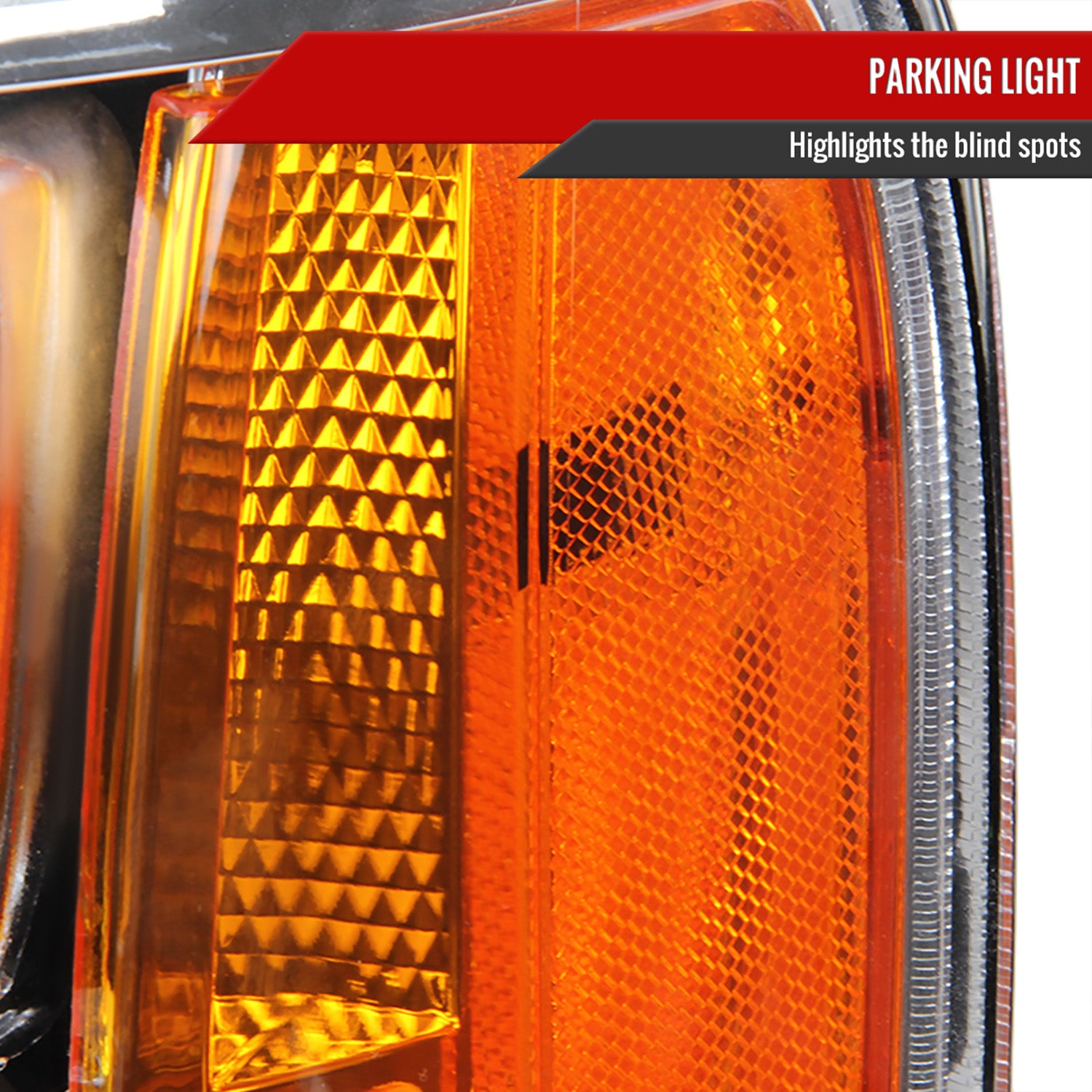 2007-2014 GMC Sierra Factory Style Headlights Chrome Housing/Clear Lens