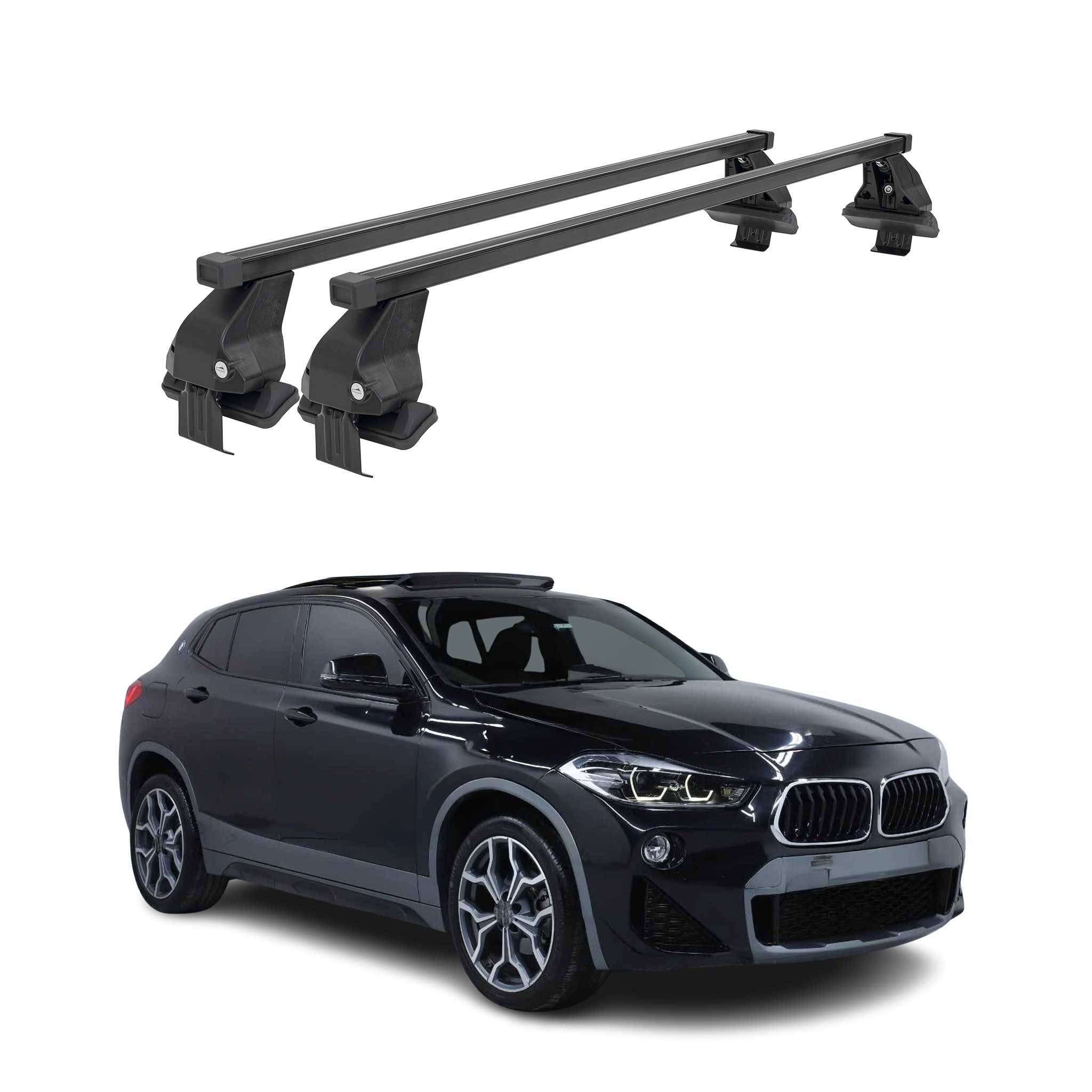 2018-2023 BMW X2 F39 Roof Rack Cross Bars Black