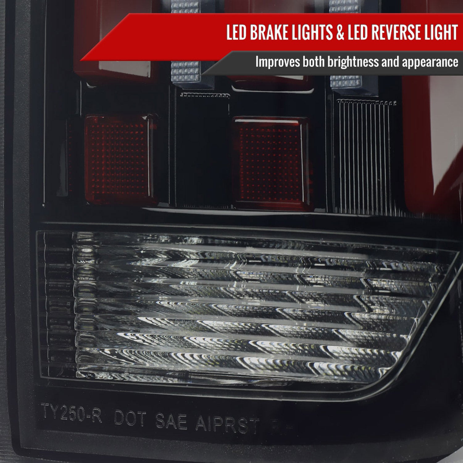 2014-2021 Toyota Tundra Facelift Full LED Tail Lights Signal Jet Black/Smoke