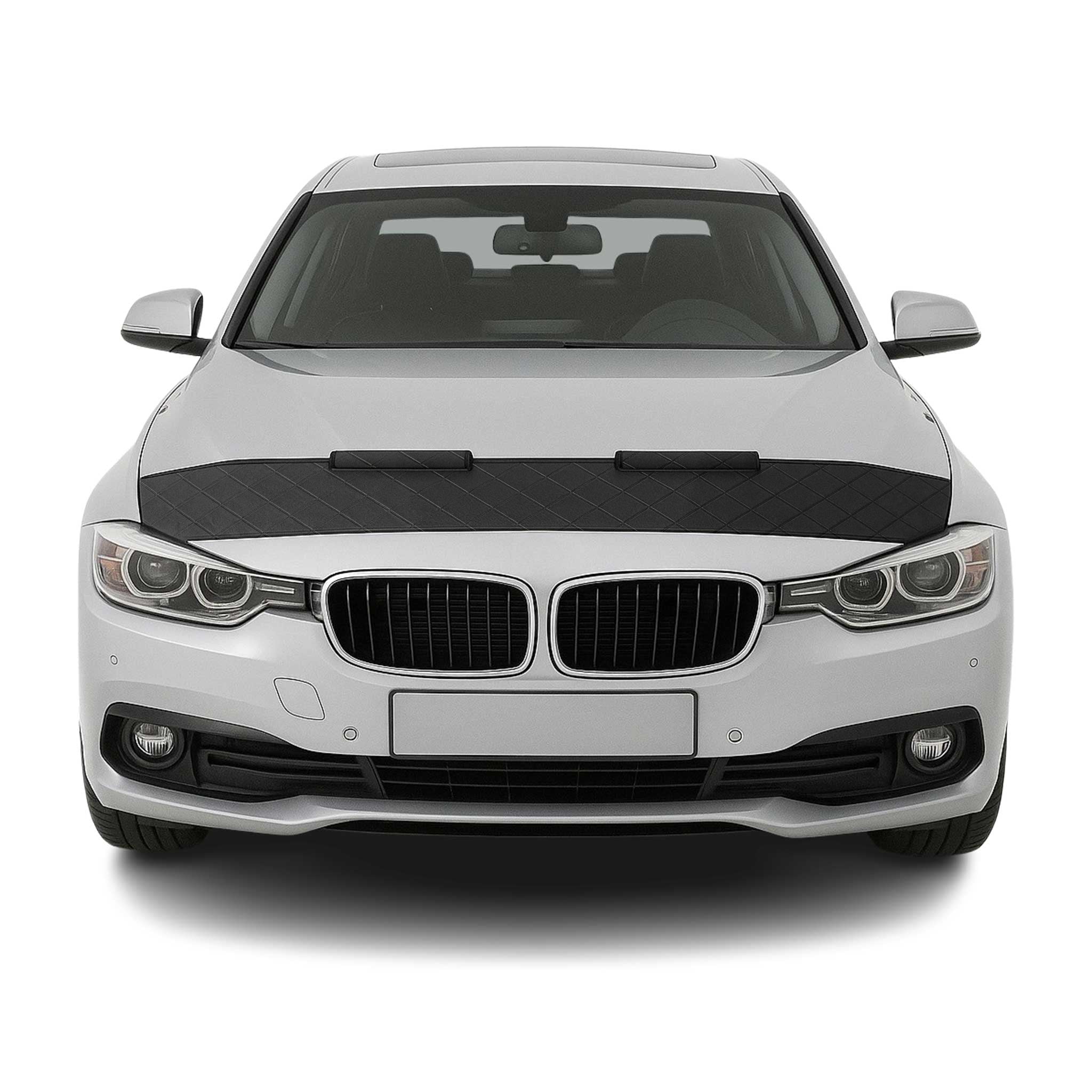 2011-2019 BMW Series 3 F30 F31 F35 Car Bonnet Mask Hood Bra Diamond Black