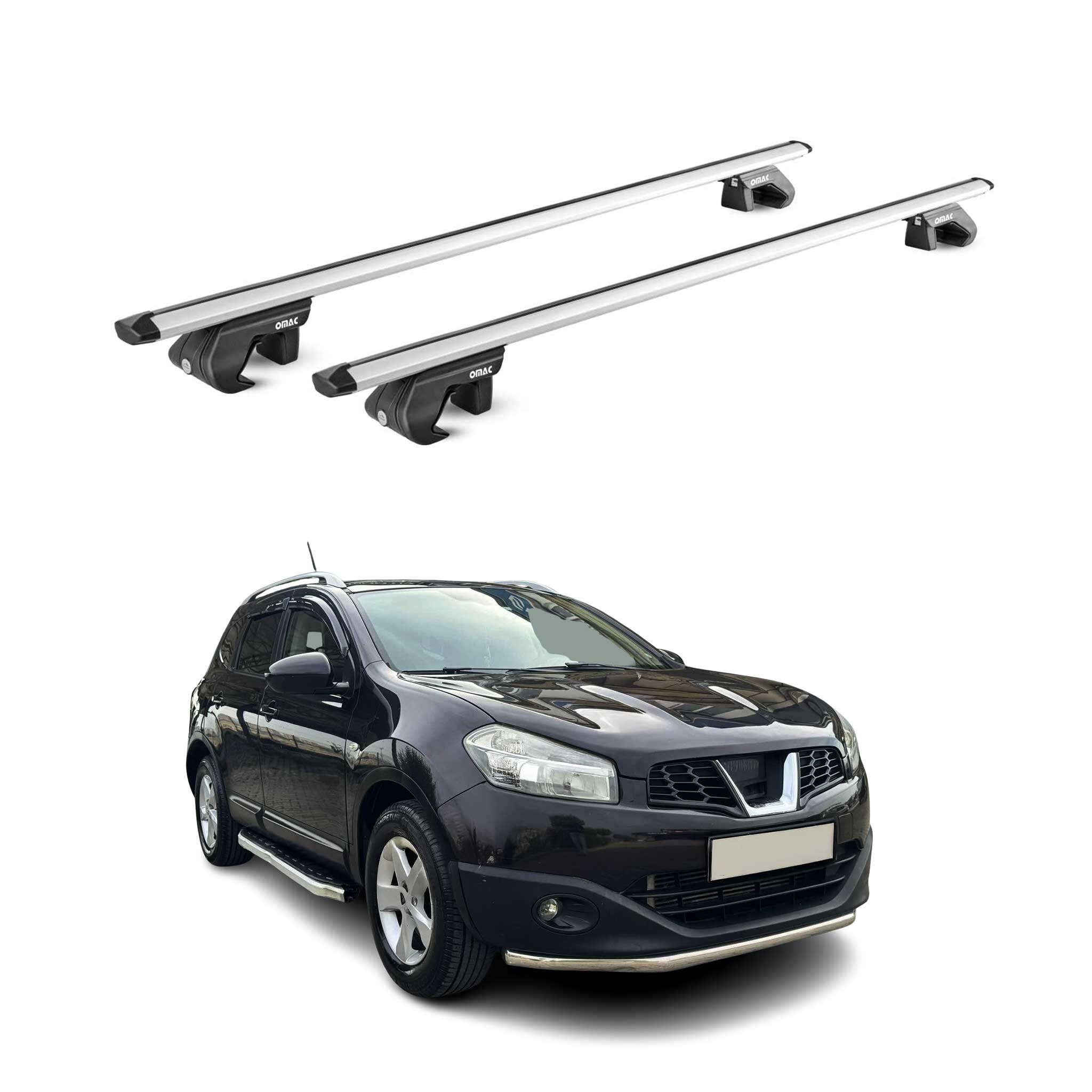 2017-2021 Nissan Rogue Sport Roof Rack Cross Bars Silver