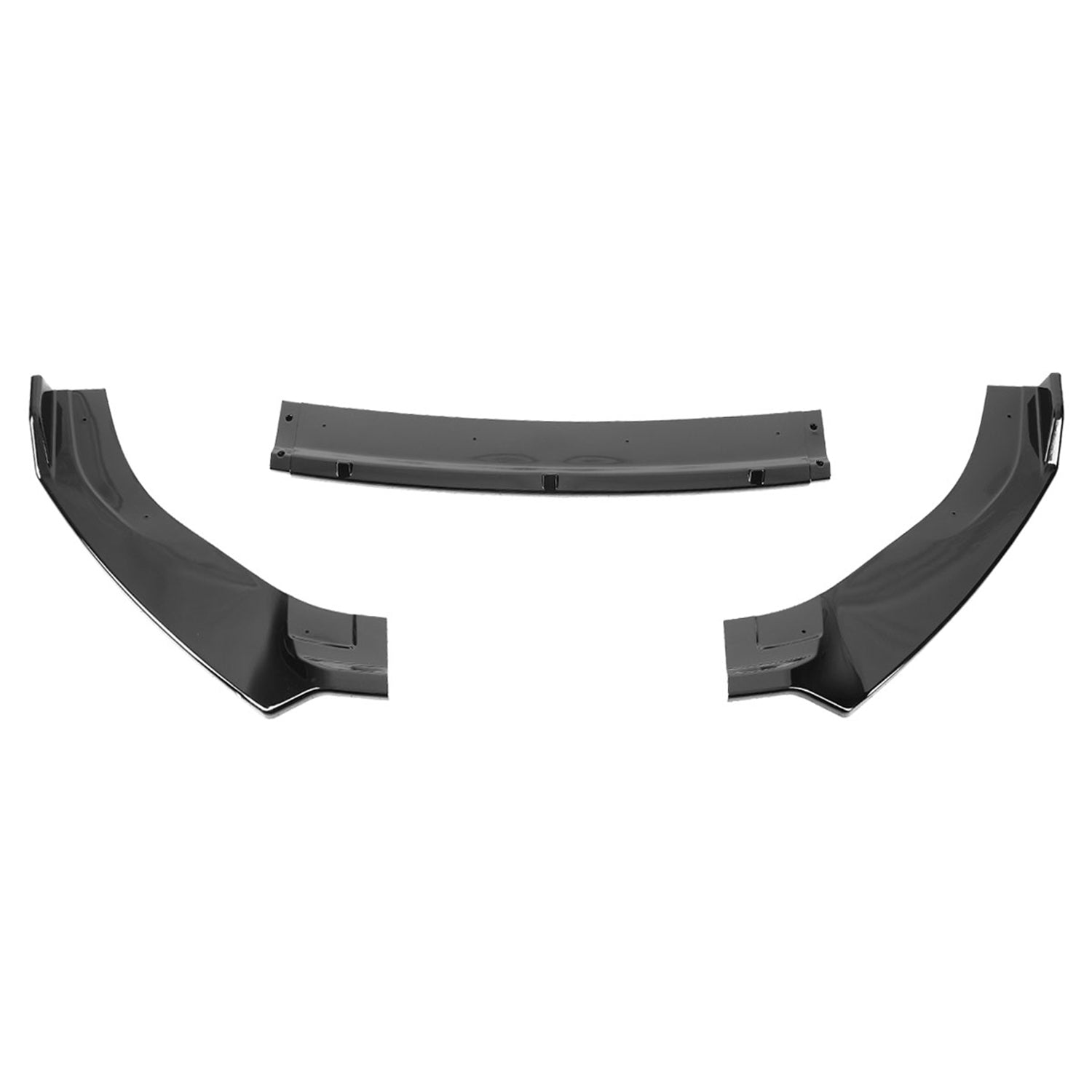 2014-2020 VW Golf GTI/R/R-Line Glossy Black 3Pcs Front Bumper Lip Set