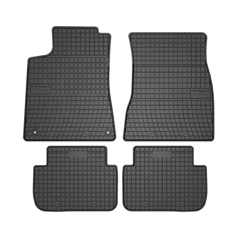 2002-2009 Mercedes CLK Class C209 A209 Floor Mats Liners Full Set All Weather Rubber Black