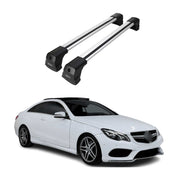 2010-2017 Mercedes E Class C207 Coupe Roof Rack Cross Bars Silver Aluminium 2 Pcs
