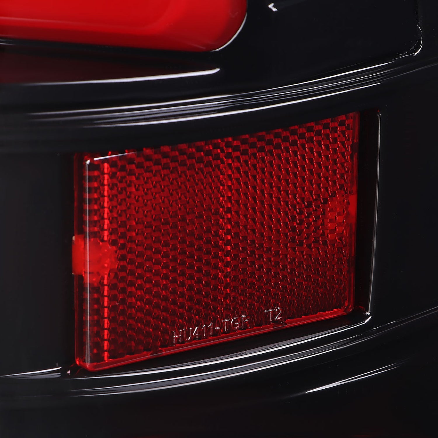 2009-2018 Dodge RAM 1500 2500 3500 White Bar LED Tail Lights Glossy Black