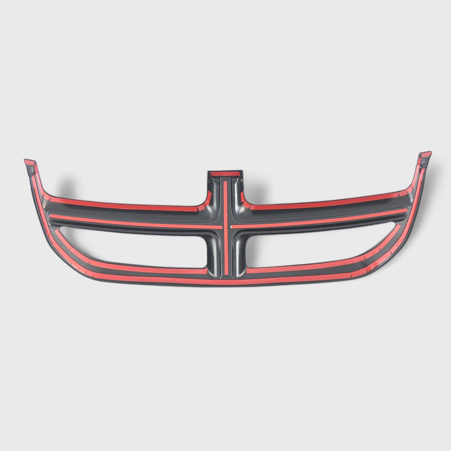 2011-2020 Dodge Grand Caravan Grille Overlay Gloss Black 1Pcs ABS Plastic