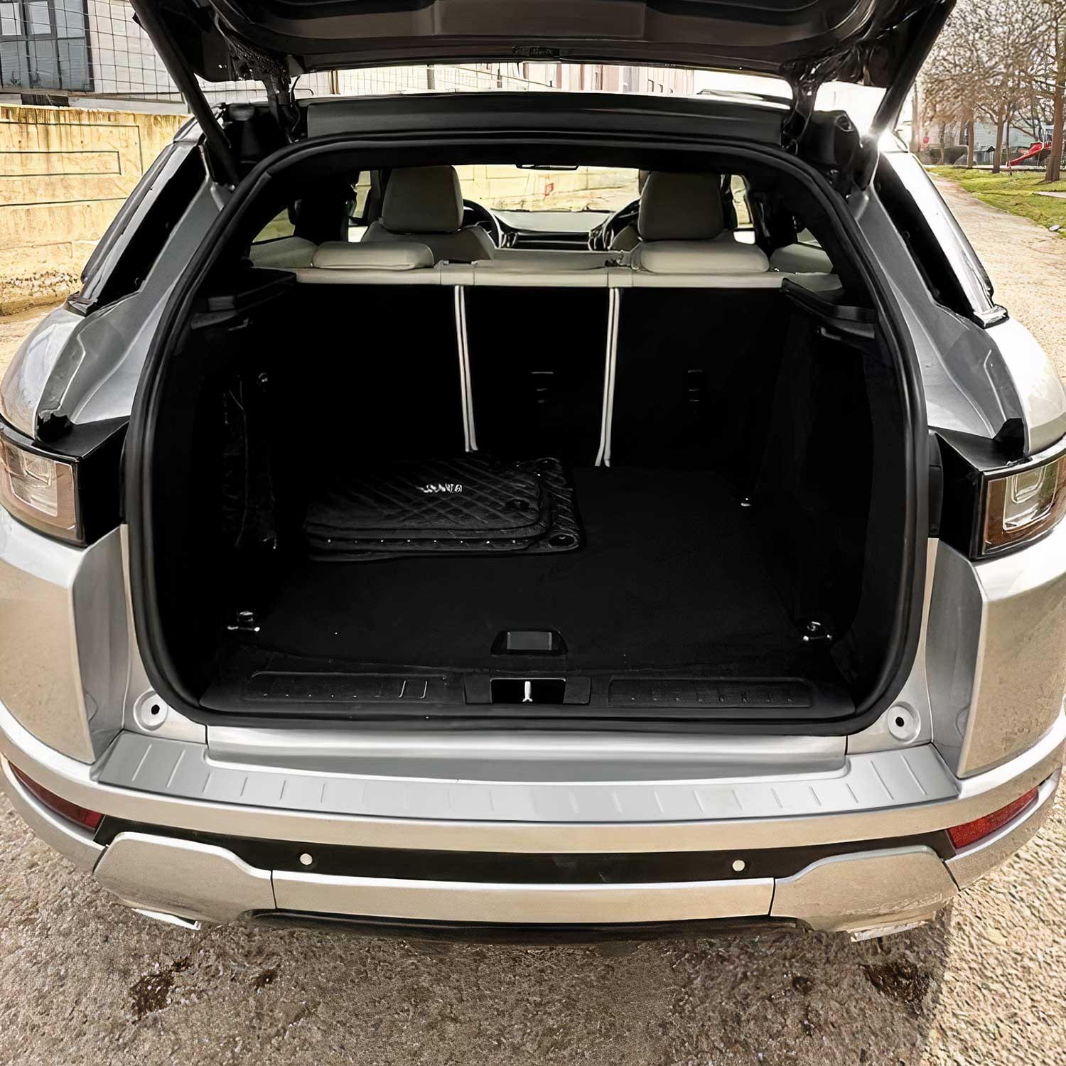 2012-2019 Land Rover Range Rover Evoque Rear Bumper Guard Stainless Steel Brushed