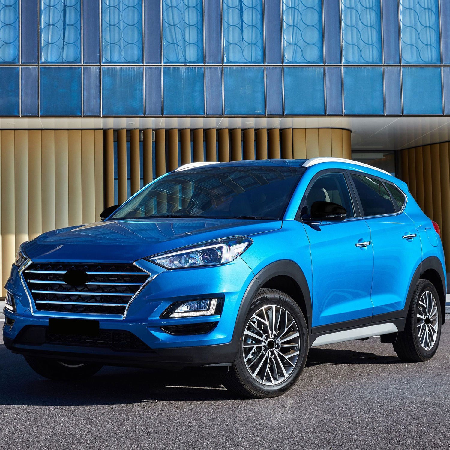 2016-2021 Hyundai Tucson Mirror Cover Caps Gloss Black 2Pcs ABS Plastic