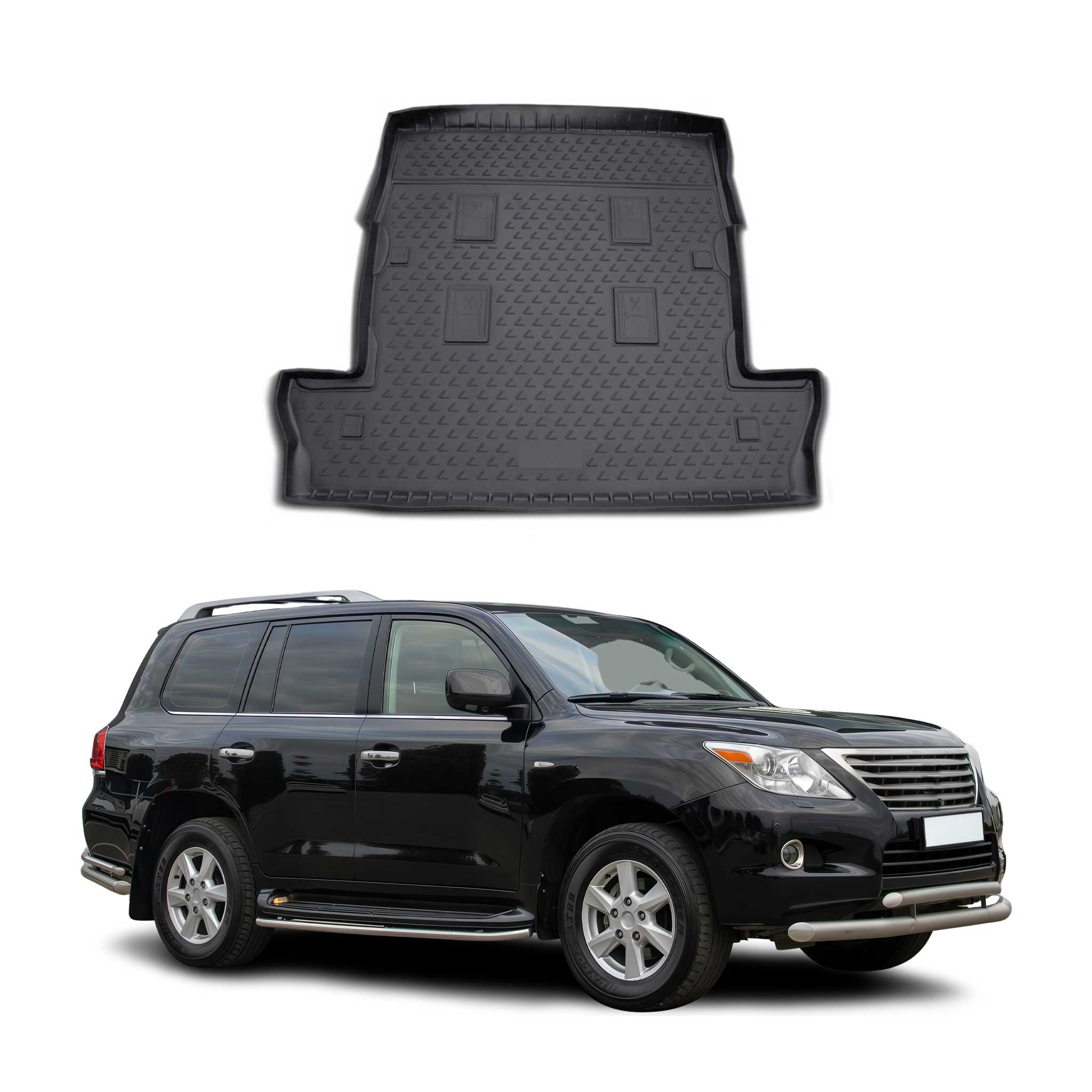 2008-2011 Lexus LX 570 Cargo Liner Trunk Mat All Weather Black