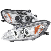 2004-2009 Honda S2000 AP2 Dual Halo Projector Headlights Chrome/Clear Lens