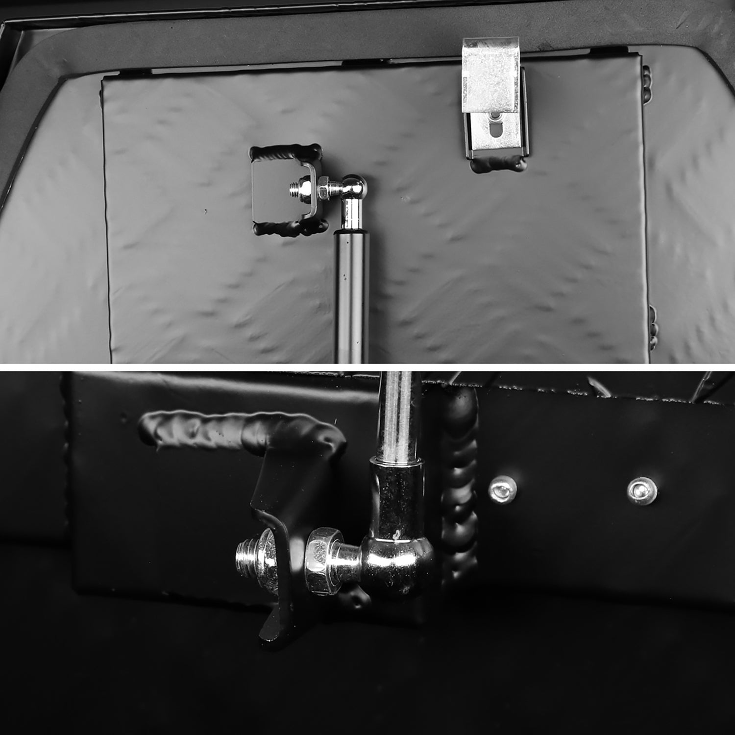 Universal 15~29" Heavy Duty Black Truck Trailer Tongue Tool Box w/ Lock & Keys