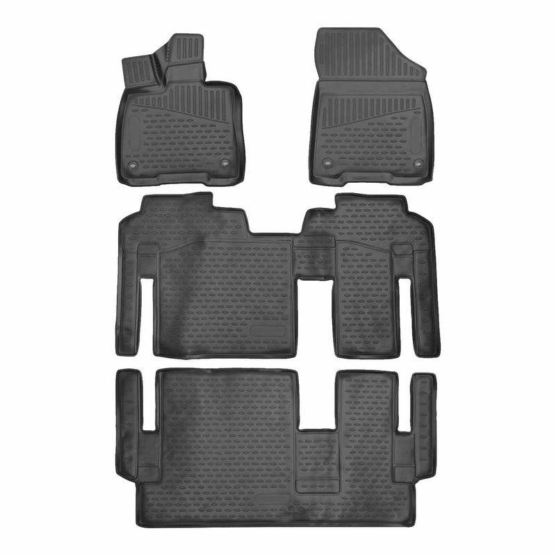 2021-2024 Toyota Sienna Floor Mats Liners Full Set All Weather 8 Seats