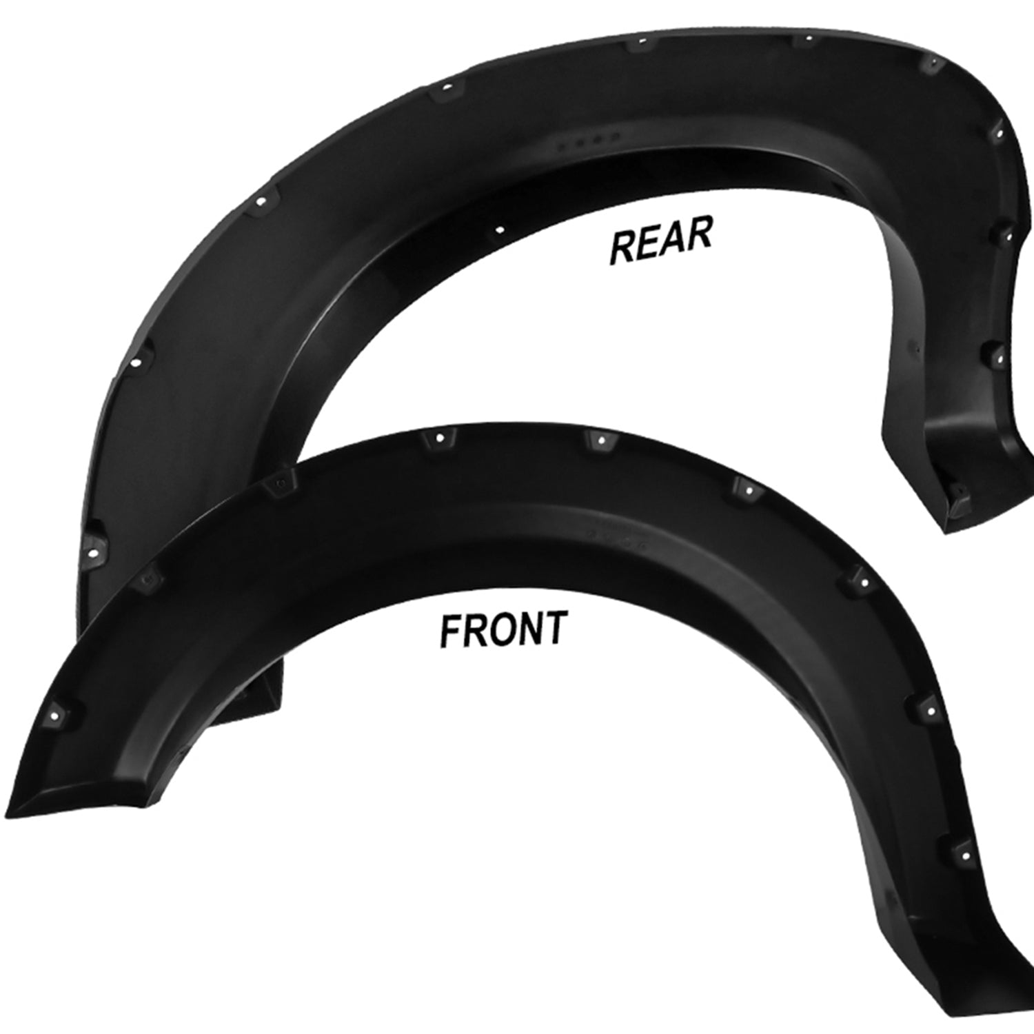 2009-2014 Ford F-150 Styleside Smooth Rivet Style Fender Flares Protector