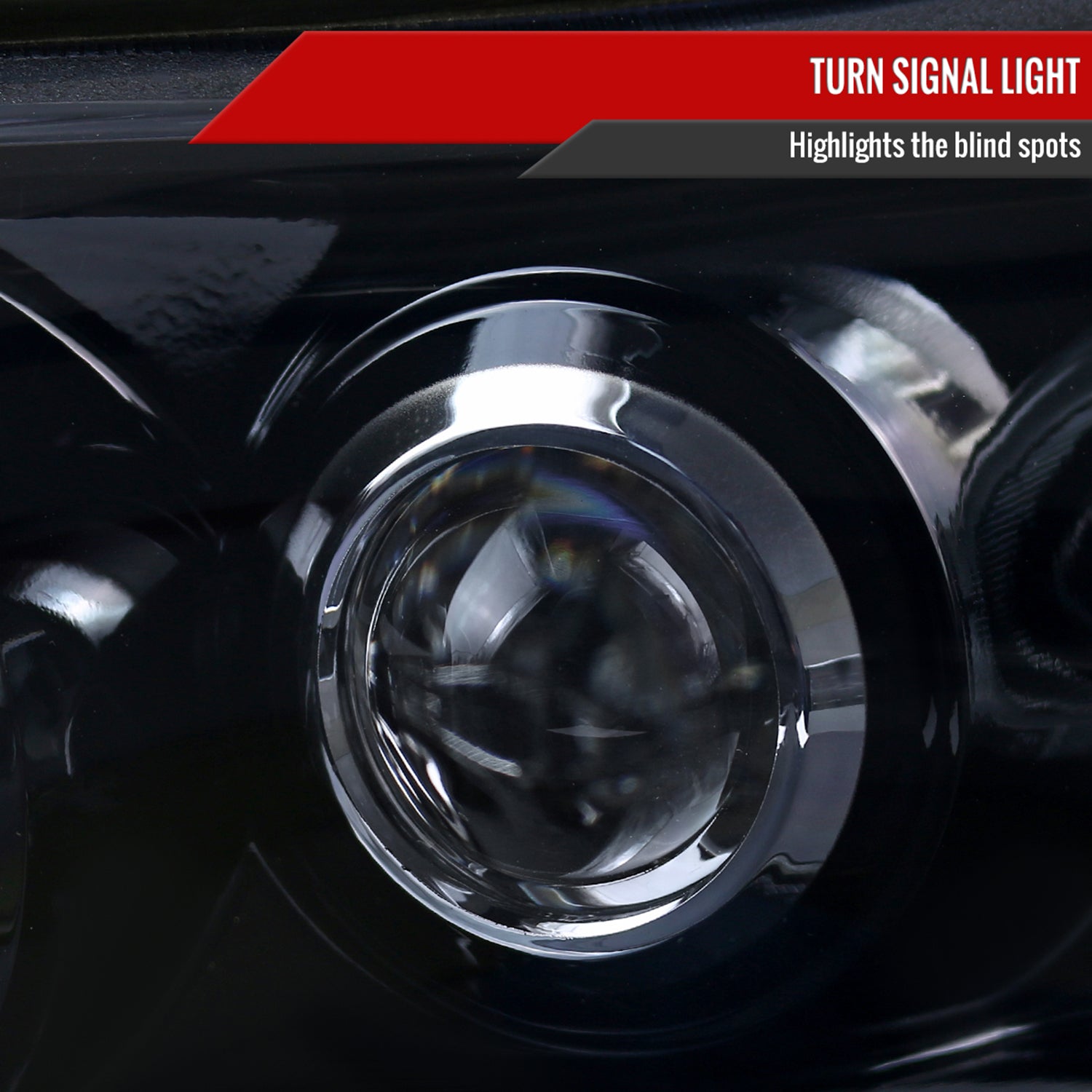 1998-2002 Chevy Camaro Dual Halo Projector Headlights Glossy Black/Smoke Lens