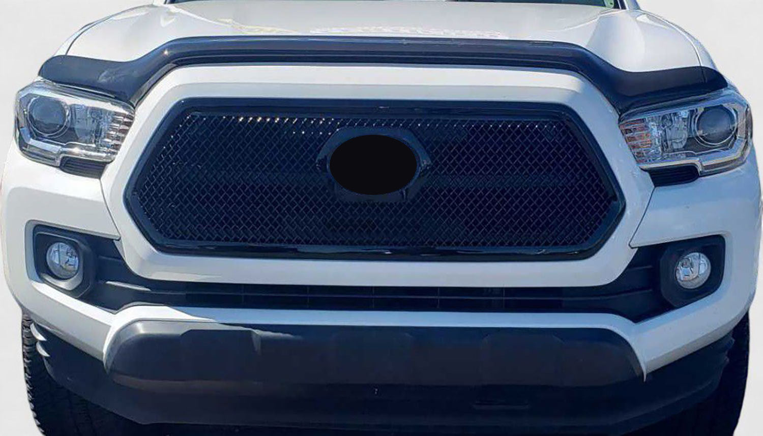 2016-2019 Toyota Tacoma Grille 4.gen Pre-FL Overlay Gloss Black 1Pcs ABS Plastic