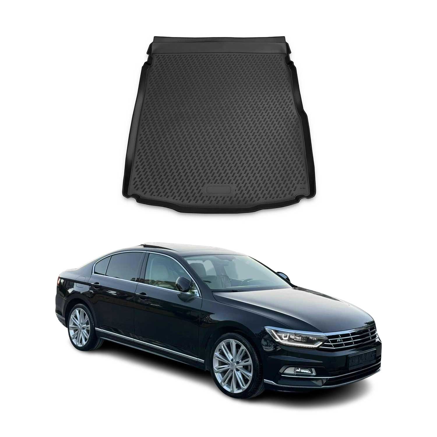 2017-2022 VW Passat B8 Sedan Cargo Liner Trunk Mat All Weather Black