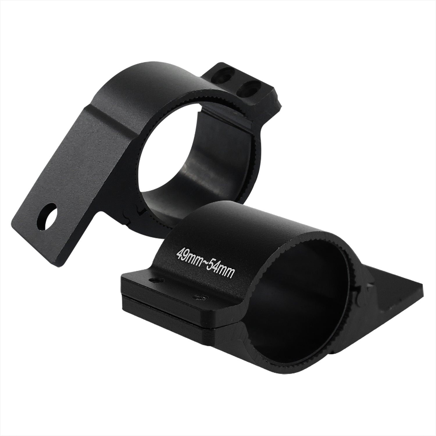 Universal 2" Aluminum Light Mounting Brackets Black