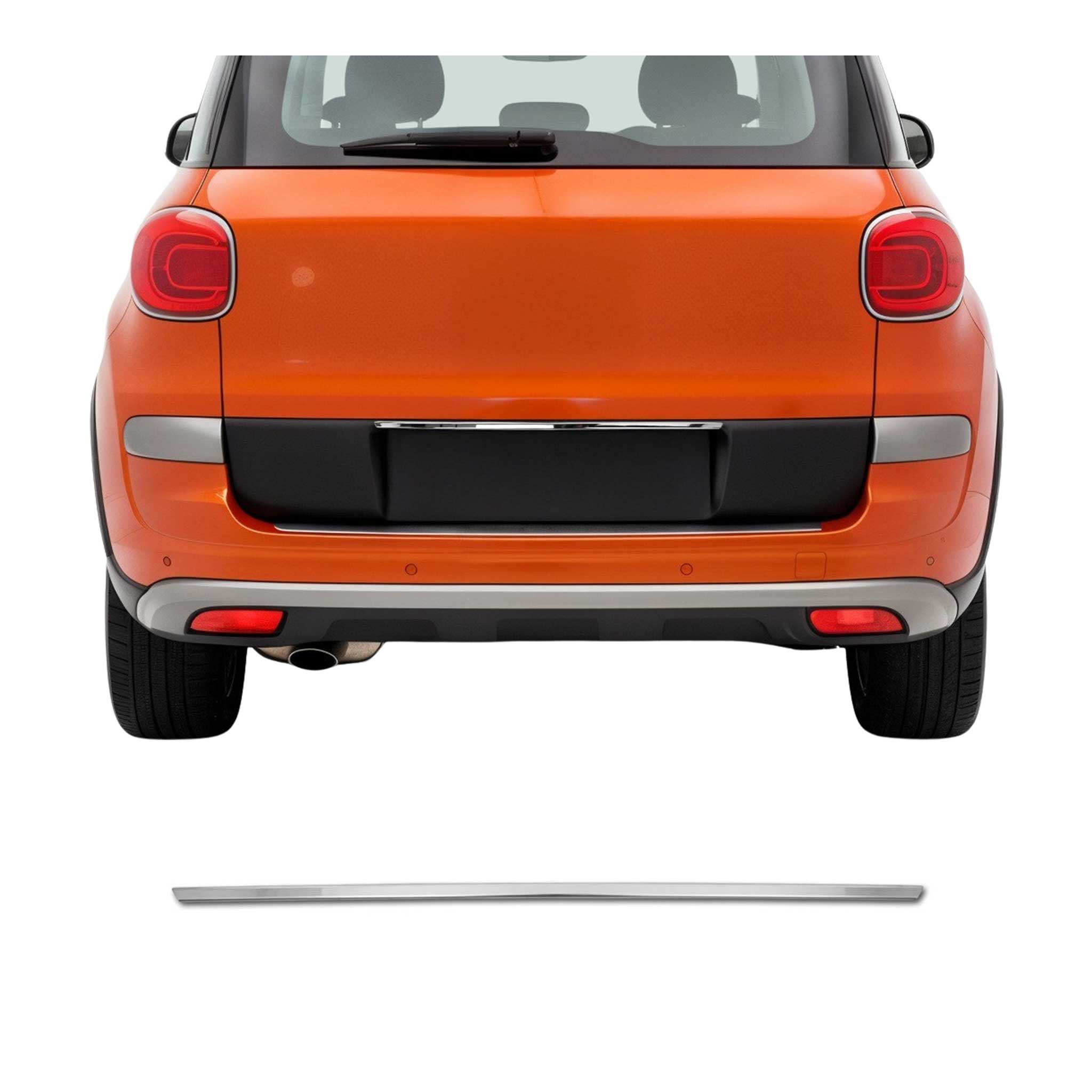 2014-2020 Fiat 500L Rear Trunk Tailgate Door Handle Cover Stainless Steel Silver 1Pc