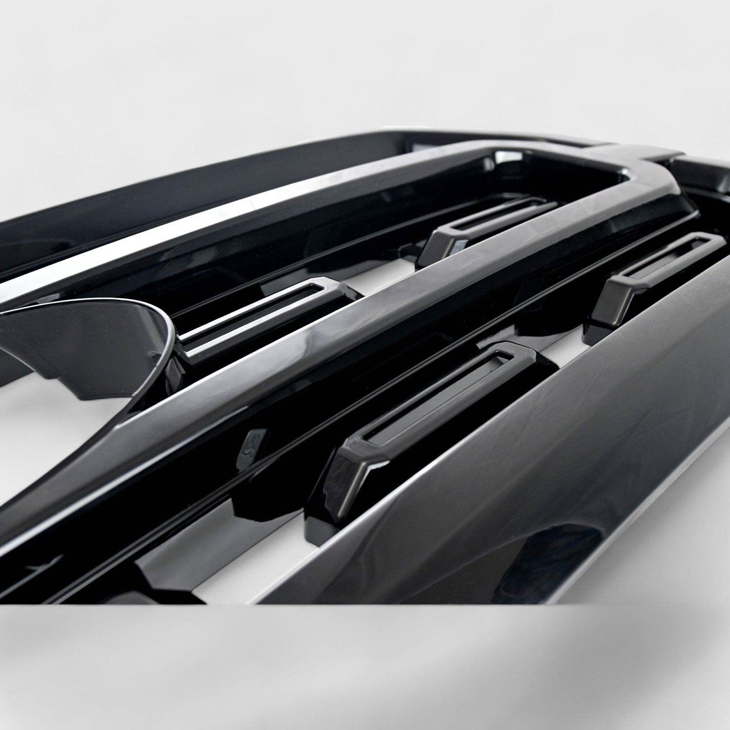 2021-2023 Ford F-150 Grille Overlay Gloss Black 1Pcs ABS Plastic