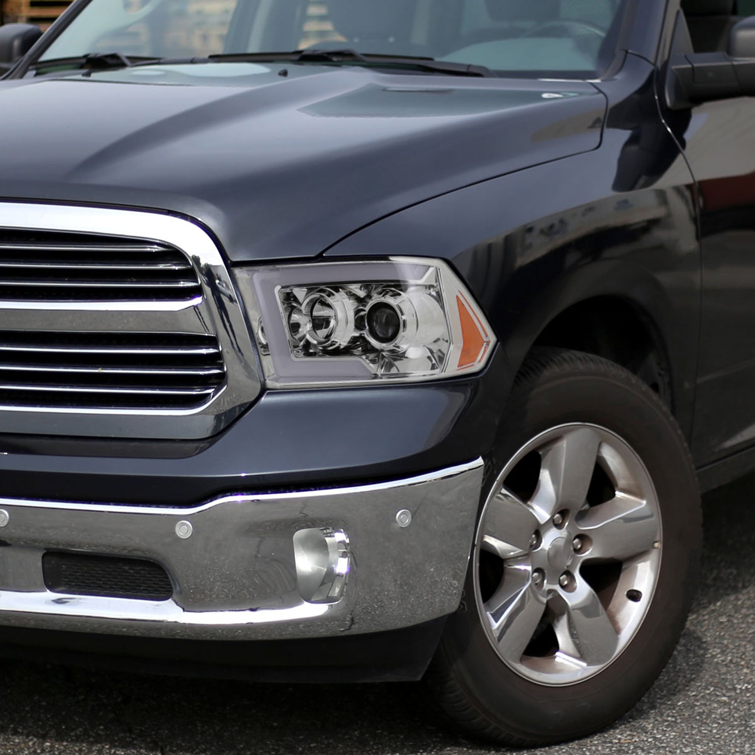 2009-2018 Dodge RAM 1500 / RAM 2500 3500 Switchback LED Headlights Chrome