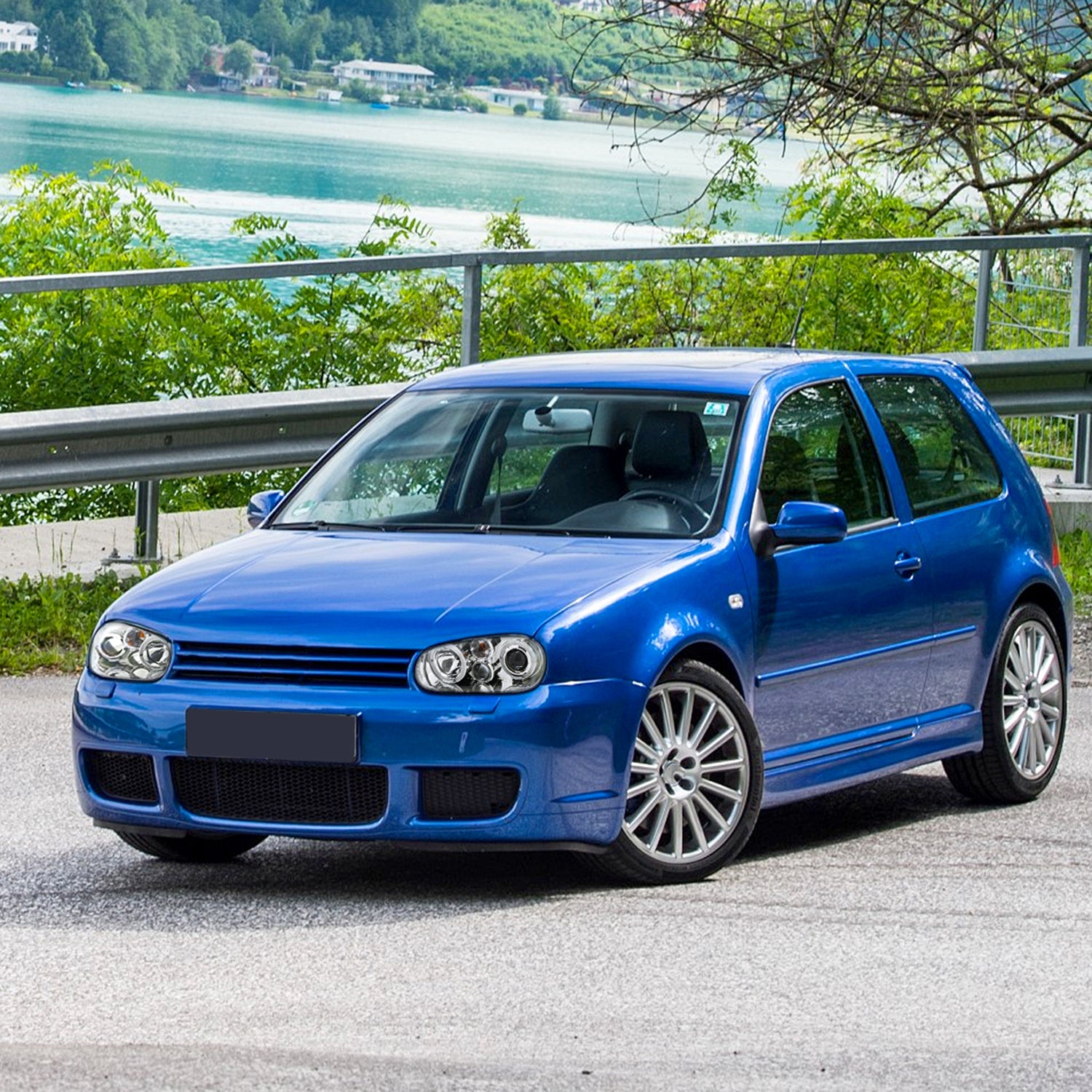 1999-2006 VW Golf Mk4 GTI/R32 Cabrio Dual Halo Projector Headlights Chrome